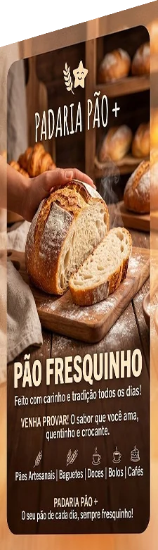 Exemplo de anúncio: Padaria Pão+